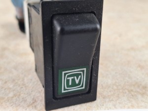 Włącznik, klawisz, przycisk TV z pulpitu kierowcy BOVA Futura EURO 2, nr 511.193
