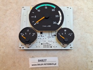 Zestaw zegarów NEOPLAN N316, deska rozdzielcza, wskaźnik paliwa, obrotomierz, wskaźnik temperatury, nr 1340.71.004.02 L1