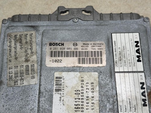 03635, Sterownik silnika BOSCH 0 281 020 009, MAN A76, rok produkcji 2003  (8).jpeg