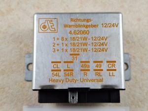 Przekaźnik kierunkowskazów 4.62060 12/24V, BOVA Futrua EURO 3 