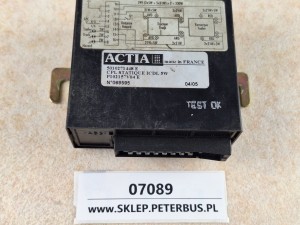 Sterownik ACTIA nr 5010271448, RENAULT ILIADE EURO 2, CPL STATIQUE 5W, P102157V04 D 