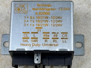 Przekaźnik kierunkowskazów 4.62060 12/24V, BOVA Futura EURO 3 