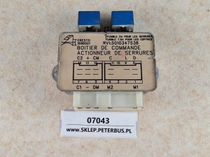 Skrzynka sterująca siłownika zamka CRESTO 1696001, RVI 5010347538, RENAULT ILIADE 