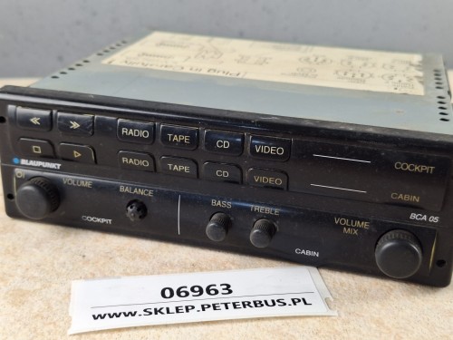 06963, Wzmacniacz autobusowy  BLAUPUNKT BCA 05, nr 7 607 005 200 5, panel sterownia RADIO, kaseta, CD, video  (5).jpg
