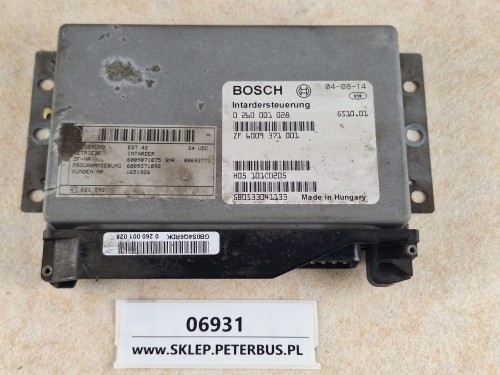 06931, Sterownik intardera BOVA Futura EURO 3, BOSCH nr 0 260 001 028, ZF 6009 371 001, 6S10 (2).jpg