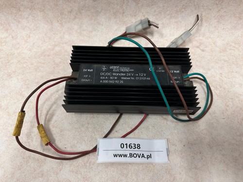 01638, Przetwornica napięcia 24 DC - 12V DC, Weber nr A 000 542 92 25 (4).jpeg