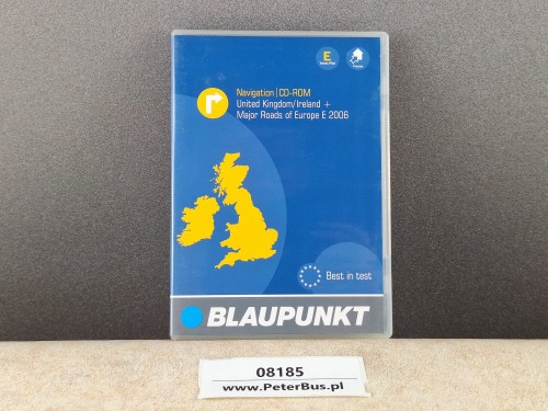08185, BLAUPUNKT nr 7 612 171 050 CD-ROM oryginalna płyta mapa Wielka Brytania 2006 rok - kolekcjonerska - TRAVLE Pilot DX (1).jpg