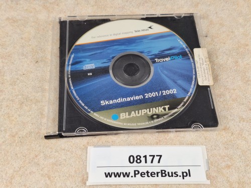 08177, BLAUPUNKT CD-ROM oryginalna płyta mapa Skandynawia 2001 rok - kolekcjonerska - TRAVLE Pilot DX.jpg