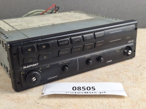 08505, Wzmacniacz autobusowy  BLAUPUNKT BCA 05, nr 7 607 005 200 5, panel sterownia RADIO, kaseta, CD, video   - 100% sprawny -  (1).jpg