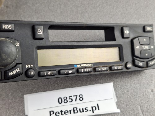 08578, Radio samochodowe, panel przedni BLAUPUNKT 8636594860, DAEWO R7, R8, niesprawny (5).jpg