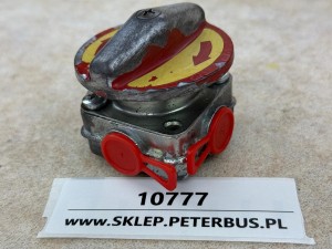 Zawór awaryjnego, ręcznego otwierania drzwi autobusu, czerwone pokrętło  REVAR - 100% sprawny - GWARANCJA  