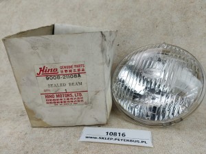 Lampa, reflektor HINO 9008-21108A, HINO MOTORS, E-909776, Koito 4402 24V40/60W, średnica ok. 14 cm
