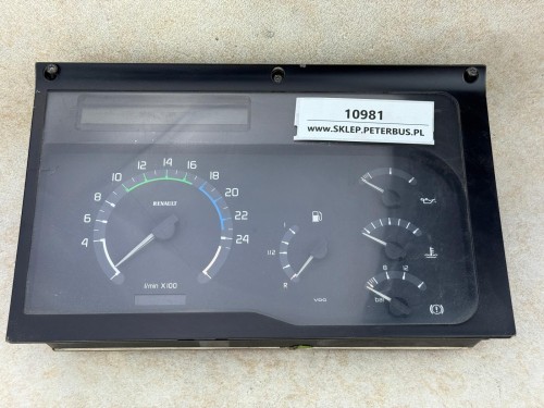 10981, Zegary, deska rozdzielcza RENAULT ILIADE EURO 2, obrotomierz, wskaźnik paliwa, VDO  nr 50.01 850 419, nr 619 406001002 24V, 1 (13).jpeg