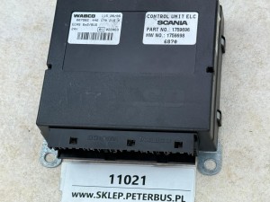 Sterownik zawieszenia pneumatycznego ECAS WABCO nr 446 170 216 0, rok produkcji 2006, ECAS 6X2/Bus, SCANIA Control Unit ELC nr 1851677, HW nr 1759698 6870 