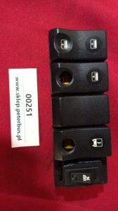 Klawisz, przełącznik podnoszenie i opuszczanie rolety szyby przedniej, Renault Iliade