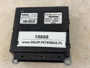 Sterownik zawieszenia pneumatycznego ECAS WABCO nr 446 170 216 0, rok produkcji 2007, ECAS 6X2/Bus, SCANIA Control Unit ELC nr 1851677, HW NO.: 1759698