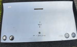 Klapa silnika BOVA MAGIQ, wymiary szer. 203,5 x 106,5 cm wysokości, klapa silnikowa