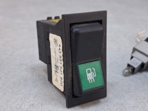 Klawisz, włącznik, przycisk IRISBUS AXER z symbolem dystrybutora, HLF nr 443 851 591 820 
