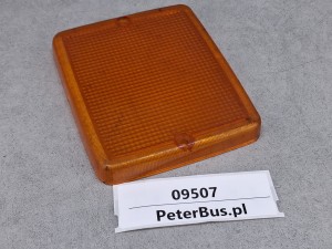 Klosz pomarańczowy lampy, kierunkowskaz wymiary 12,5 x 10,5 cm