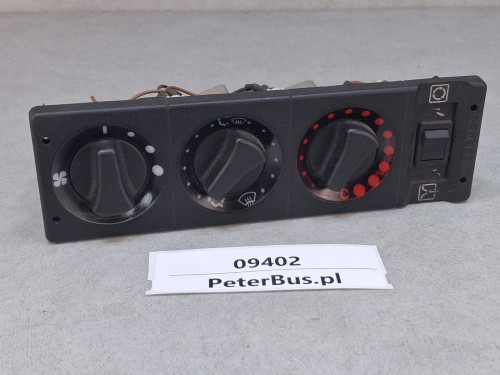 09402, Panel sterowania ogrzewaniem MAN Compact 7000 Aurora 3355000006, 3 pokrętła, nr CBM 335-500-0009 (13).jpg