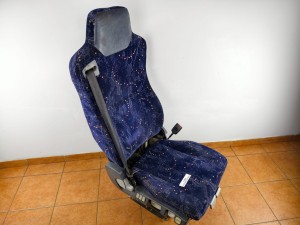 ISRI Fotel pneumatyczny kierowcy autobusu, regulacja w pionie i poziomie, pas bezpieczeństwa