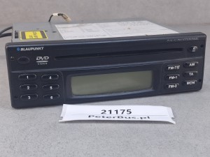 Radio BLAUPUNKT CVX 02 PROFESSIONAL, 7 607 276 016, odtwarzacz DVD, 100% sprawny: uwaga NIESPRAWNY napęd DVD 
