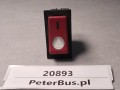 20893, Klawisz, przycisk, włącznik świateł awaryjnych MAN, DAV nr 24 602, czerwony klawisz z symbolem trójkąta, 10 PINów (1).jpg