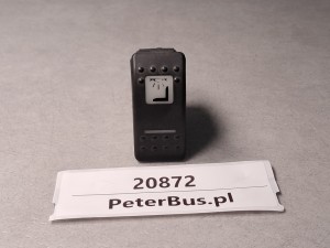 Przycisk, klawisz deski rozdzielczej BOVA Futura EURO 3,  oświetlenie pojazdu, oświetlenie nad fotelami, oświetlenie dla pasażerów