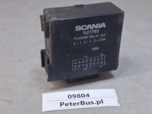 09804, Sterownik, przekaźnik, przerywacz kierunkowskazów SCANIA 1401789, autobus Irizar Century  (3).jpg