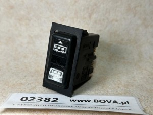 Klawisz, przycisk, włącznik poziomowania, obniżania autobusu na poduszkach, MAN A20, nr 81.25503-6154