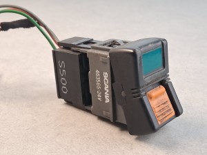 Klawisz, przycisk, włącznik zasilania autobusu SCANIA, DAV nr 463565-24V, gniazdo S500 