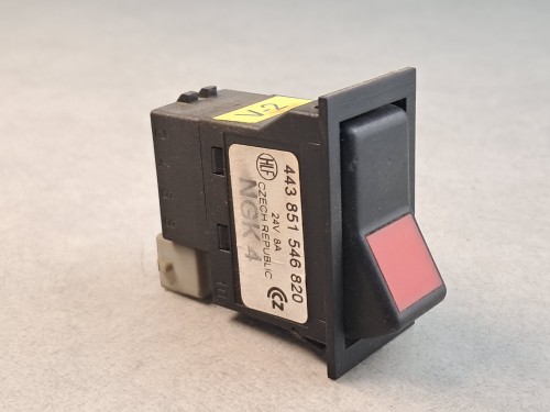 20660, Przycisk, klawisz, włącznik deski rozdzielczej HLF nr 443 851 546 820,  7 PINów +1, czerwone tło (6).jpg