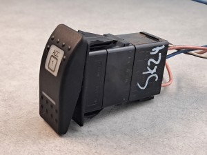 Włącznik, klawisz, przycisk TV z pulpitu kierowcy BOVA Futura EURO 3, włącznik monitora przedniego, 10 PINów, CARLINGSWITCH, nr 0423, ACC