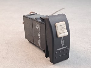 Klawisz, włącznik, przycisk zasilania - prądu BOVA EURO 3, Futura, FHD, FLD, 10 PINów, CARLINGSWITCH VDB2, 261 410, dodatkowy suwak na klawiszu