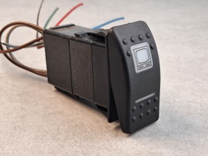 Włącznik, klawisz, przycisk TV z pulpitu kierowcy BOVA Futura EURO 3, włącznik monitora przedniego, 10 PINów, CARLINGSWITCH, nr 0423, ACC, symbol monitora