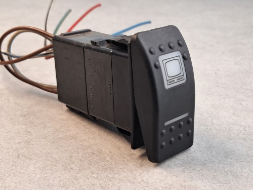 20369, Włącznik, klawisz, przycisk TV z pulpitu kierowcy BOVA Futura EURO 3, włącznik monitora przedniego, 10 PINów, CARLINGSWITCH, nr 0423, ACC, symbol monitora (3).jpg