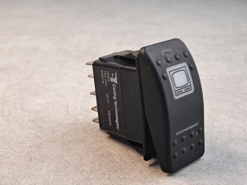 20635, Włącznik, klawisz, przycisk TV z pulpitu kierowcy BOVA Futura EURO 3, włącznik monitora przedniego, 10 PINów, CARLINGSWITCH, nr 0423, ACC, symbol monitora  (3).jpg