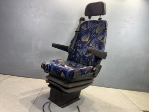 ISRI Fotel kierowcy autobusu BOVA Futura FHD, FLD, dwa podłokietniki, zagłówek, pnaumatyczny