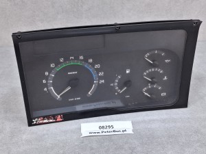 Zegary, deska rozdzielcza RENAULT ARES, ILIADE EURO 2, obrotomierz, wskaźnik paliwa, wskaźnik oleju, wskaźnik temperatury płynu, wskaźnik ciśnienia powietrza,  ZUS-FR 89 652 659, nr 87 001 318, nr 88 445 052