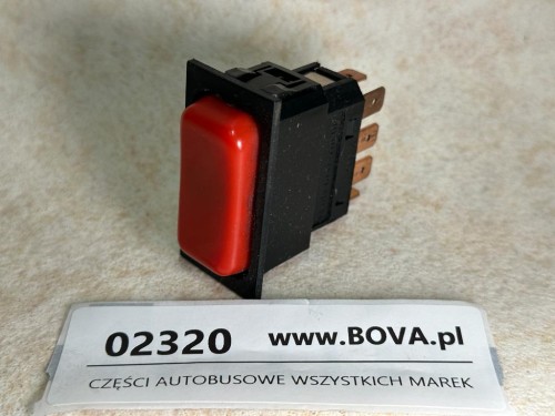 02320, Przycisk, klawisz, włącznik autobusu MAN A20, kolor czerwony (3).jpg