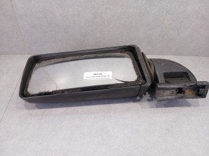 Lusterko zewnętrzne, lewe, krótkie, montowane przy słupku, czarne, VAN Hool  - USZKODZONE