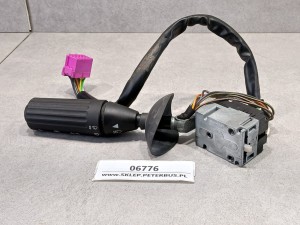 Przełącznik zespolony pod kierownicą autobusu MAN, manetka spryskiwacz, kierunkowskazy, wycieraczki, światła, klakson, Monark 083 865 921