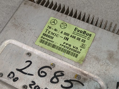 11853, Sterownik, moduł FPS V3.1 EvoBus, Mercedes, numer A 000 446 10 03, TEMIC-IN, 9869D0 (3).jpeg
