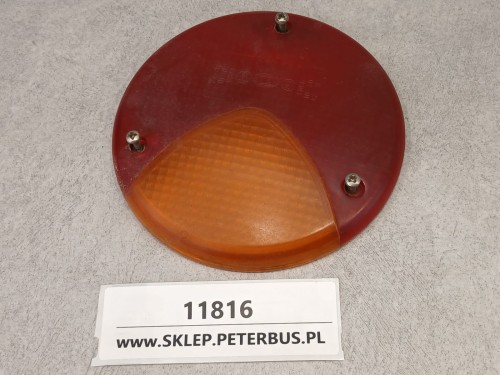 11816, Klosz lampy tylnej BOVA Futura EURO 4, TEMSA Opalin 9, z kierunkowskazem, średnica 12 cm , mocowany na 3 śruby, HELLA nr 9803, klosz łączony (1).jpeg