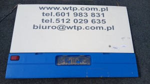 Klapa tylna, klapa silnika, zderzak tylny SETRA S315 UL, szerokość 200,5 cm 