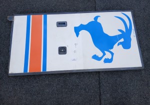 Drzwi tylne, środkowe do autobusu BOVA FHD EURO 2, Futura drzwi tył, środek, wymiary 175 x 86,5 cm