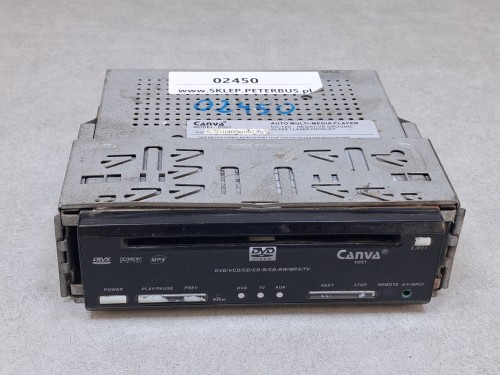 Odtwarzacz DVD, VCD, CD, MP3, TV Canva D05T 12V, auto multi-media player - USZKODZONY MECHANIZM