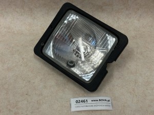Lampa, światła przednie IVECO Sideral, wymiary 13,5 x 12,5 cm, wraz z oprawą montażową