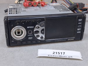 Radio, DVD MPEG4 12V, panel 3,5 cala TFT-COLOR - urządzenie uszkodzone, niesprawne, na części
