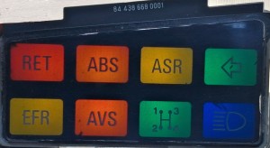 Wyświetlacz deski rozdzielczej SETRA S315 HD, 84 438 668 0001, obudowa nr 88 352 377 